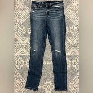 Buckle Dark Blue Skinny Jeans